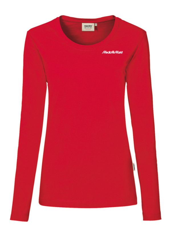 Damen Performance Longsleeve Rot